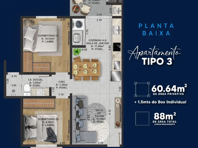 Imagem 10: Apartamentos modernos à venda no JARDIM GISELA, TOLEDO - PR