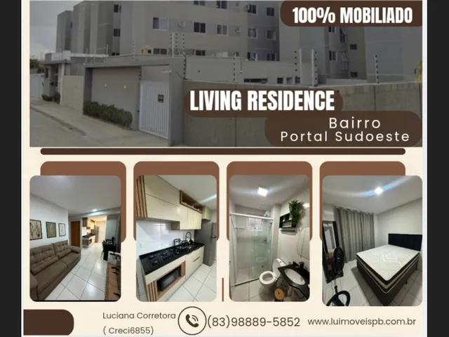 Imagem: Alugo apartamento 100 MOBILIADO, no Living