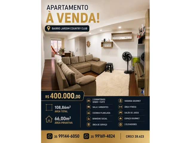 Imagem: Apartamento à venda em Poços de Caldas