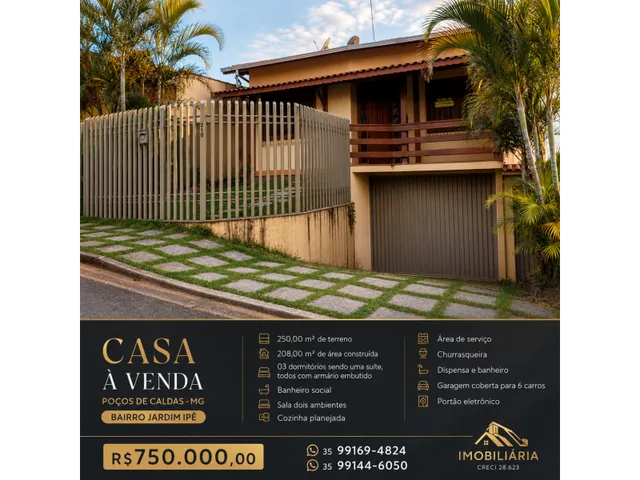 Imagem: Casa à venda em Poços de Caldas - MG