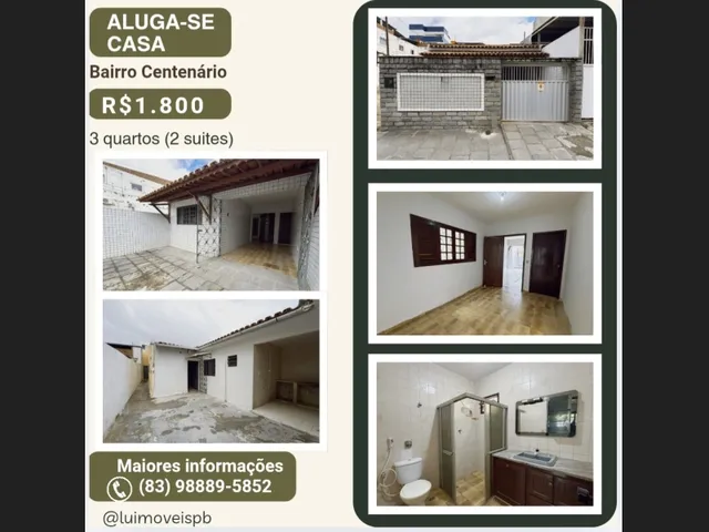 Imagem: Alugo Casa, Bairro Centenário