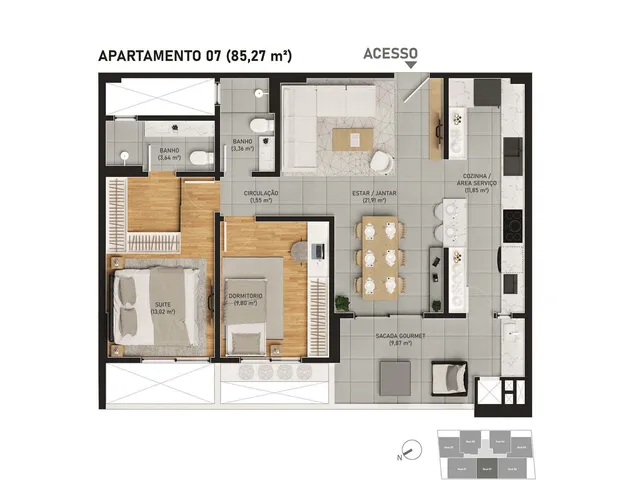 Imagem 4: 0 Apartamento com 3 dormitórios