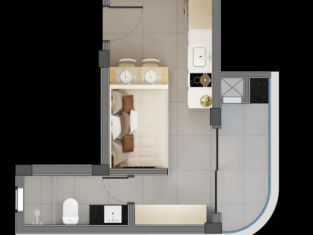 Imagem 7: Studio para Venda em Curitiba / Pr no Bairro Mercês