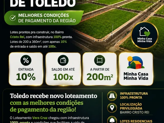 Imagem: Terrenos de 200m², 250m² e 360m² no mais