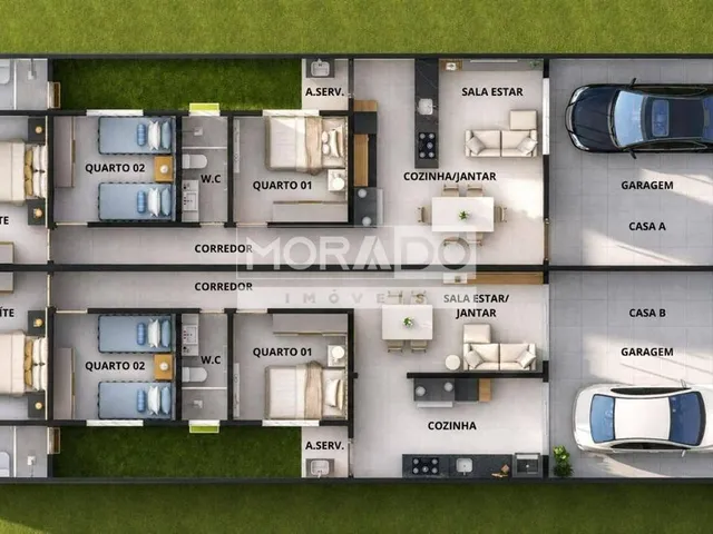 Imagem 2: Casa com 3 quartos, Jardim Vitória - Paracatu