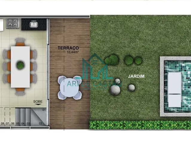 Imagem 3: Casa Duplex 2 Suítes, 93m², Piscina Privada em Condomínio à Beira-Mar na Praia do