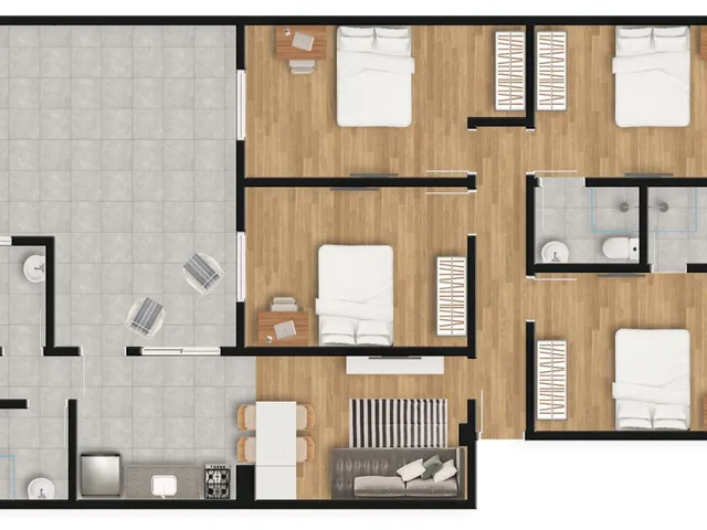 Imagem 14: Apartamento para venda em Pinheiros com 4 quartos, sendo 2 suítes, 126m²