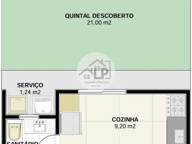 Imagem 6: Casa de 2 Quartos, 48M² no Bairro santa Rita, em Barra Mansa