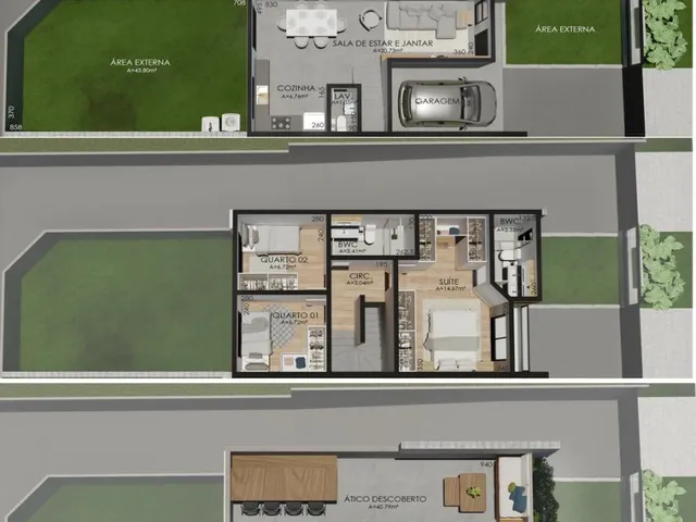 Imagem 6: Casa em Condomínio para Venda em Curitiba / Pr no Bairro Xaxim
