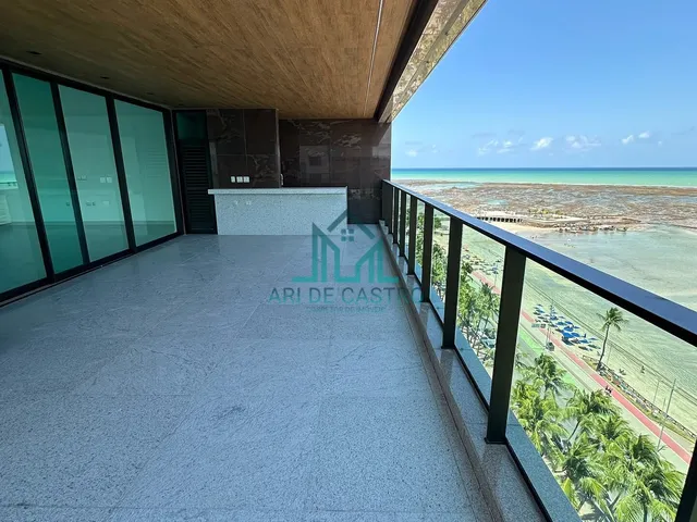 Imagem 13: Apartamento 4 Suítes, 424m² a beira-mar da Praia de Ponta Verde, Varanda Gourmet com