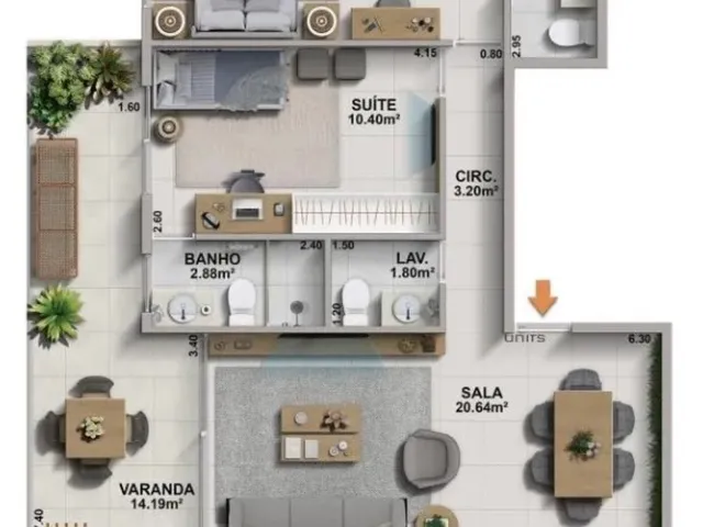 Imagem 8: Aurora Apartamento com 3 dormitórios
