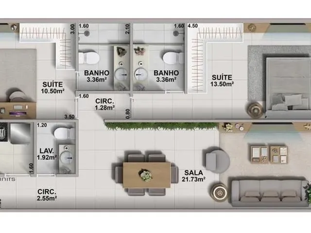 Imagem 10: Aurora Apartamento com 3 dormitórios