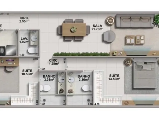 Imagem 2: Aurora Apartamento com 3 dormitórios