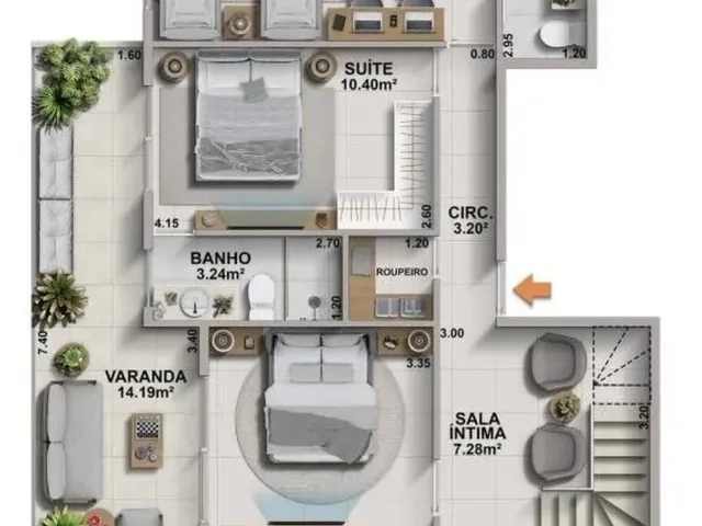 Imagem 5: Aurora Apartamento com 3 dormitórios