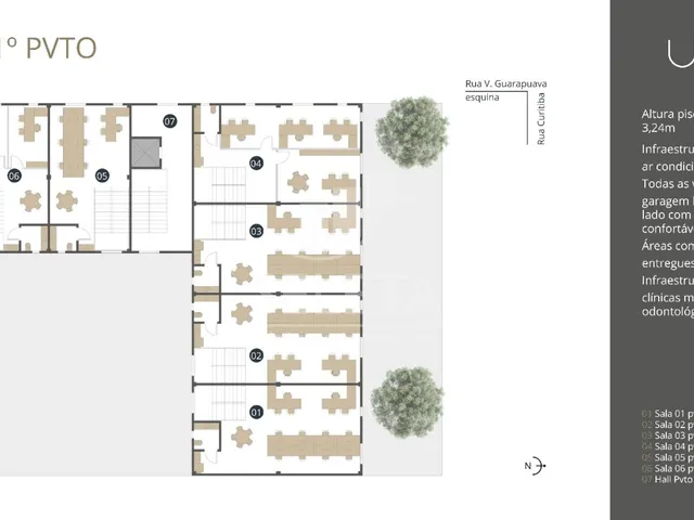 Imagem 5: Sala Comercial no Bairro Neva, com 50,00M2 Até 150M2 por Sala e 1 Garagem , Elevador, Cascavel - Pr