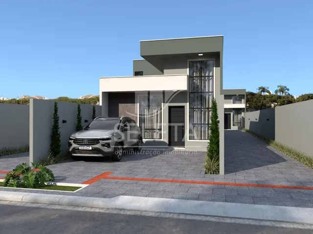Imagem 2: Casa Nova, 1 Suíte, Sala, Coz, Pisc, 2 Quartos, no Brasmadeira, Cascavel - Pr