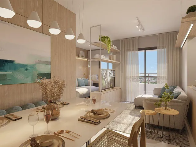 Imagem: O apartamento possui 2 Dormitórios, 1 Suíte, 2 Banheiros,