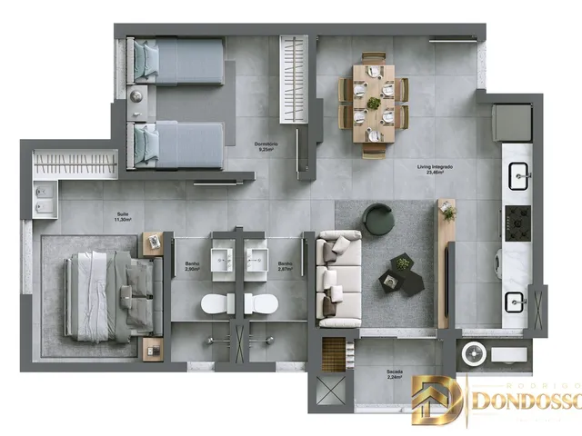 Imagem 9: Bellante Residencial - Viva com Conforto e Estilo a 220M do Estádio Heriberto Hülse!