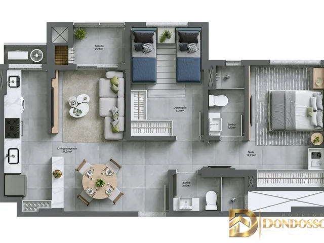 Imagem 11: Bellante Residencial - Viva com Conforto e Estilo a 220M do Estádio Heriberto Hülse!