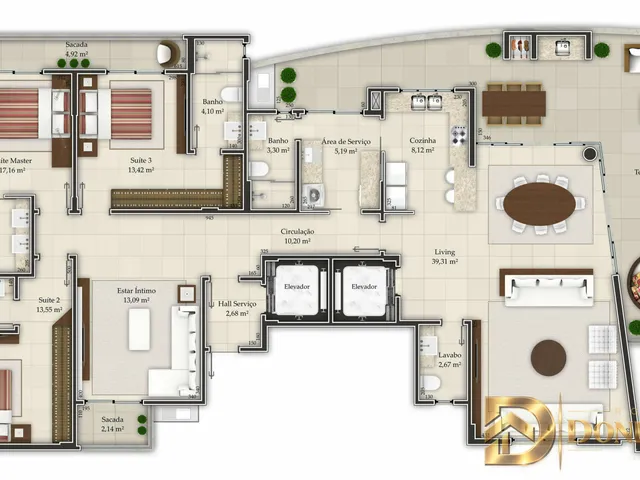 Imagem 16: Apartamento Alto Padrão | 3 Suítes e 3 Vagas