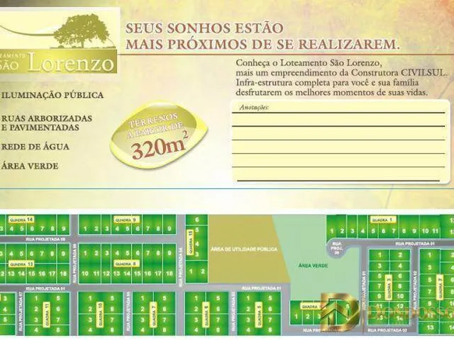 Imagem 2: TERRENOS, LOT. SÃO LORENZO - SÃO DEFENDE, CRICIÚMA