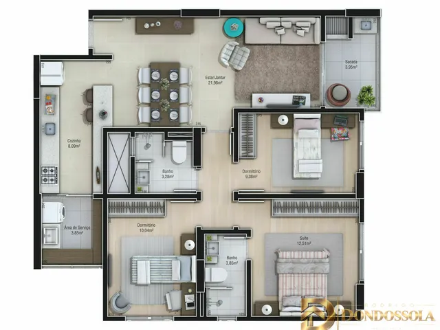 Imagem 7: Apartamento 2 Quartos | Due Fratelli