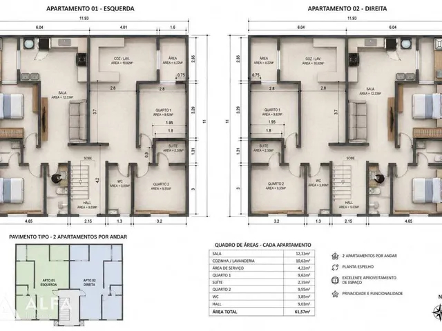 Imagem 2: Apartamento à venda em Barbacena, Santa Tereza I, com 2 quartos, 65m²
