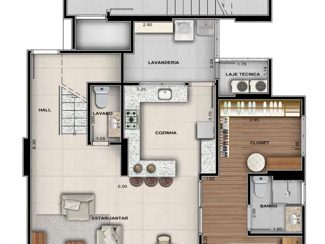 Imagem 16: Apartamento de alto padrão no Centro de Arapongas-PR: 3 quartos, 1 suíte, 2 salas, 2