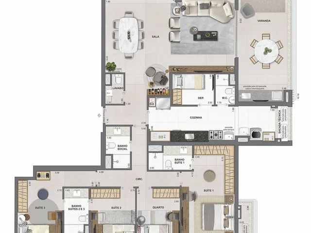 Imagem 15: Apartamento à venda no bairro Barra da Tijuca - Rio de Janeiro/RJ