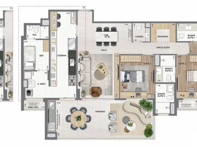 Imagem 3: Concept Apartamento com 4 dormitórios