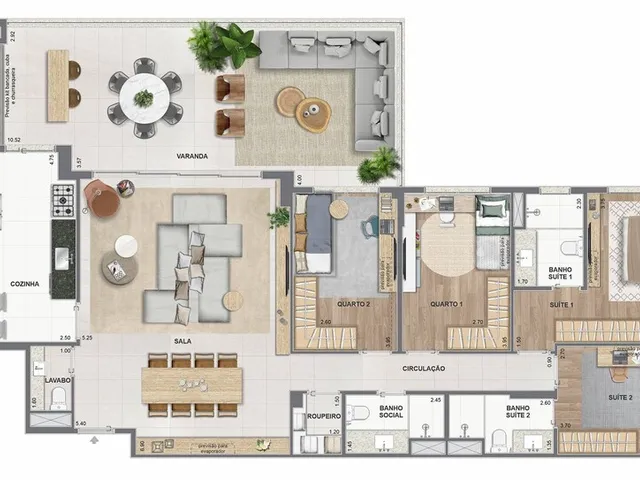 Imagem 5: Concept Apartamento com 4 dormitórios
