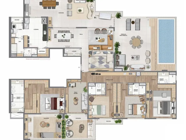 Imagem 10: Concept Apartamento com 4 dormitórios