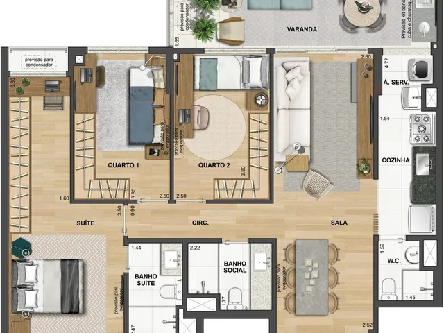 Imagem 8: Apartamento à venda no bairro Maracanã - Rio de Janeiro/RJ