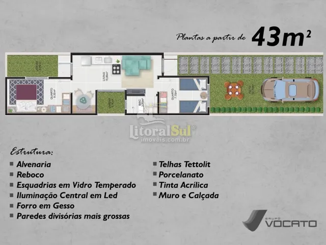 Imagem 7: Casas com Excelente Acabamento À Venda em Tubarão/Sc