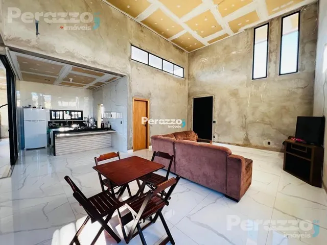 Imagem: Casa moderna com 4 suítes, pé-direito