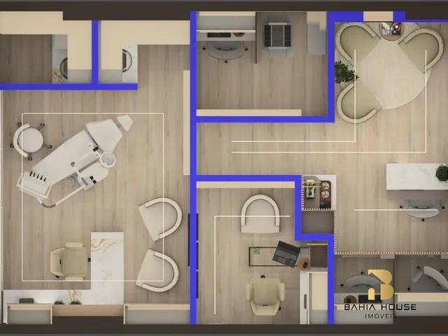 Imagem 7: VENDA DE SALA 35M2 PRIVATIVO COM UMA VAGA NO HOSPITAL DA BAHIA - TODA PRONTA PARA