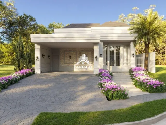 Imagem 8: Casa Térrea Neoclássica 4 Suítes e Energia Solar no Florais da Mata