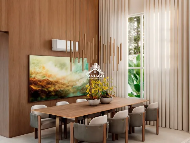 Imagem 2: Casa Térrea Neoclássica 4 Suítes e Energia Solar no Florais da Mata