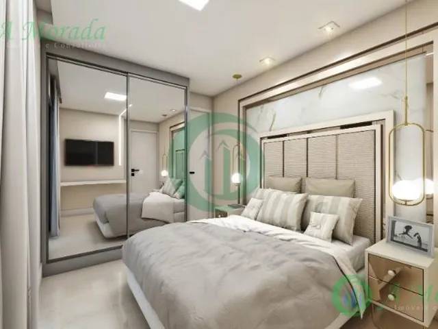 Imagem 2: Os apartamentos contam com 02 dormitórios, sendo 01 suíte, perfeitos para acomodar sua