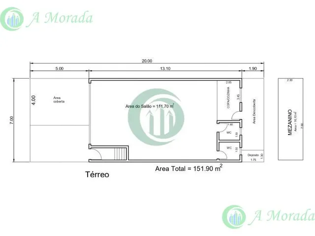 Imagem 7: Galpão com Casa para fins comerciais, Vila Homero Thon! Galpão com mezanino, 2