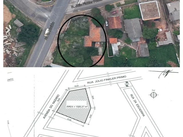 Imagem: Terreno à venda em Canoas de esquina com