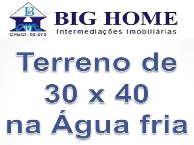 Imagem: Terreno de Esquina 30 X 40