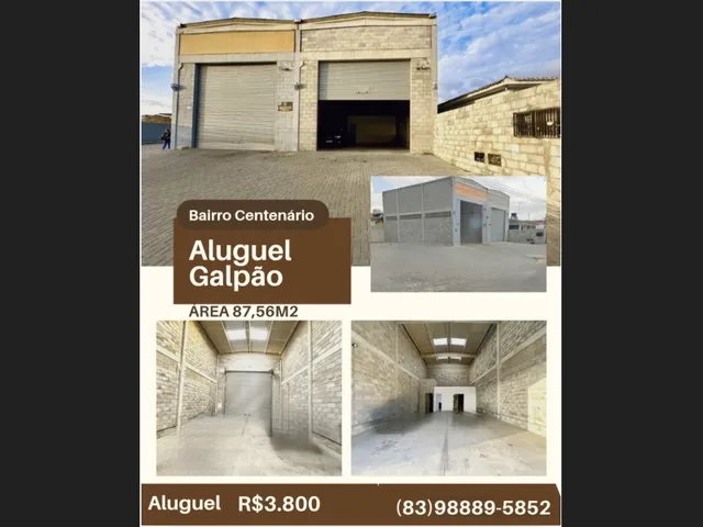 Imagem: Alugo Galpão, no Bairro Centenário