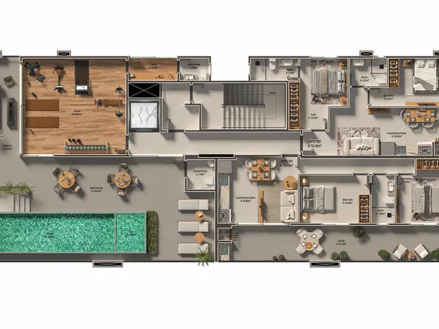 Imagem 2: Madryn Waves Apartamento com 2 dormitórios