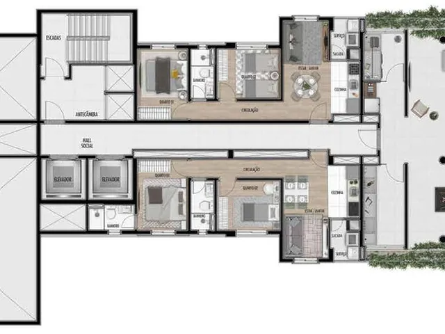 Imagem 3: Serra Dourada Apartamento com 2 dormitórios