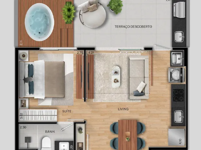 Imagem 10: FIT@370 Apartamento com 1 dormitório