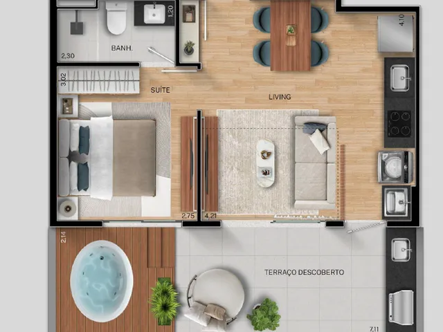 Imagem 11: FIT@370 Apartamento com 1 dormitório