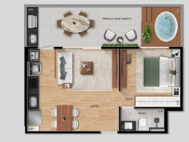 Imagem 13: FIT@370 Apartamento com 1 dormitório