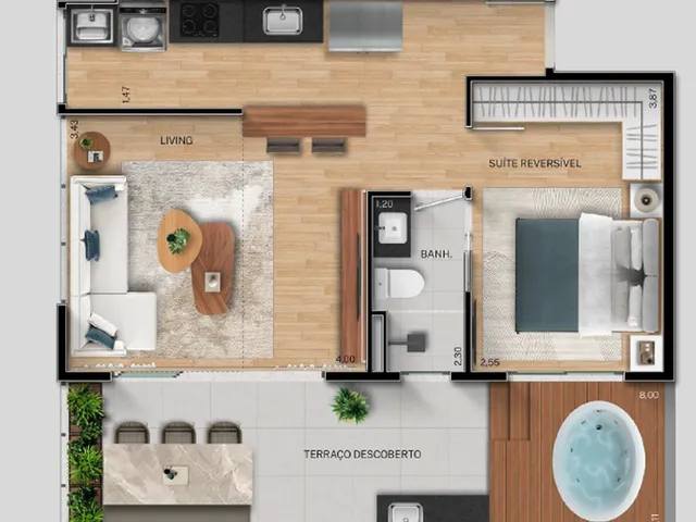 Imagem 14: FIT@370 Apartamento com 1 dormitório