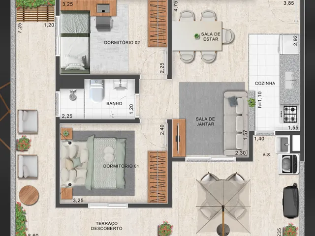 Imagem 15: Áurea Sky Apartamento com 1 dormitório